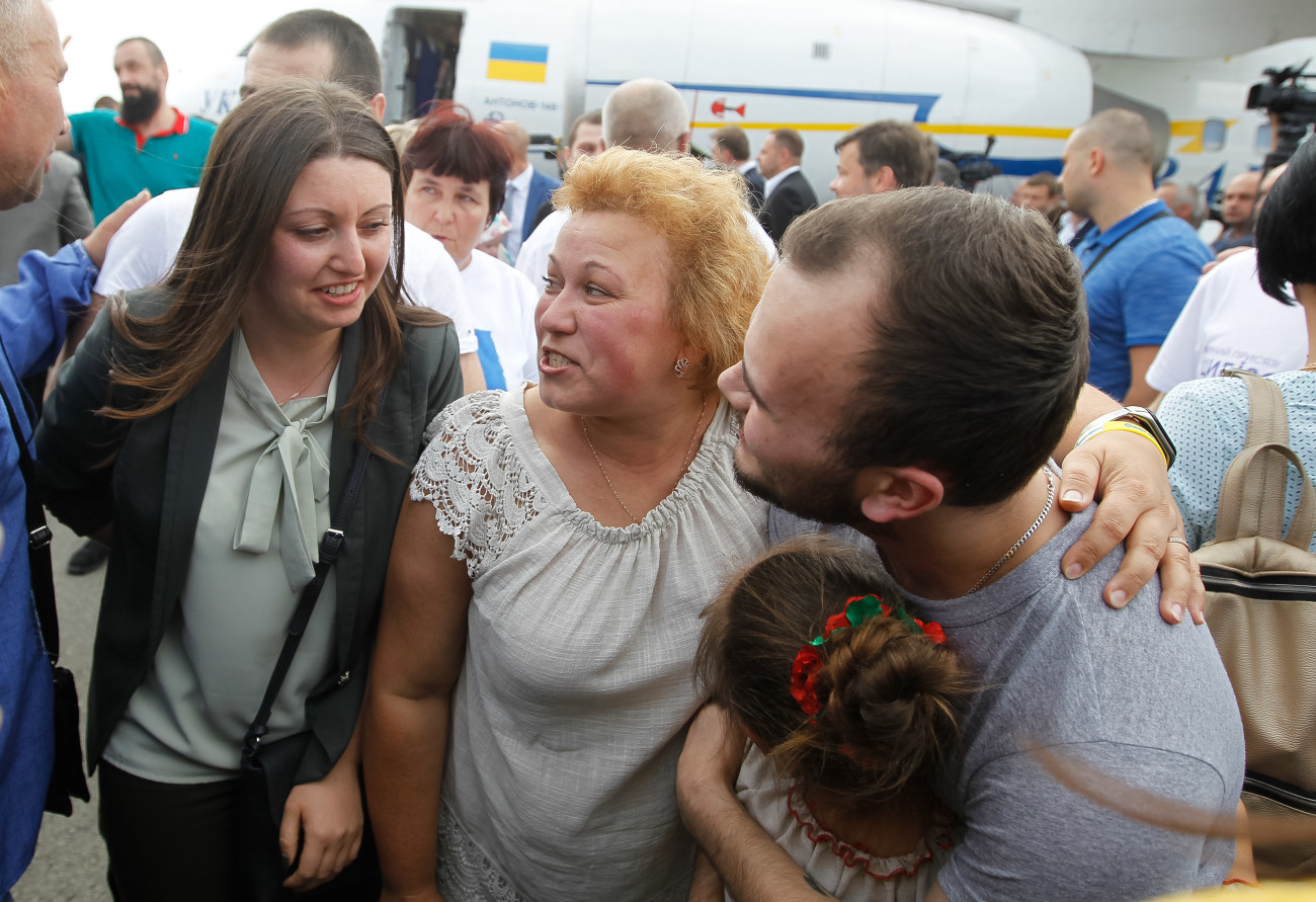 Пленные украинцы вернулись на родину