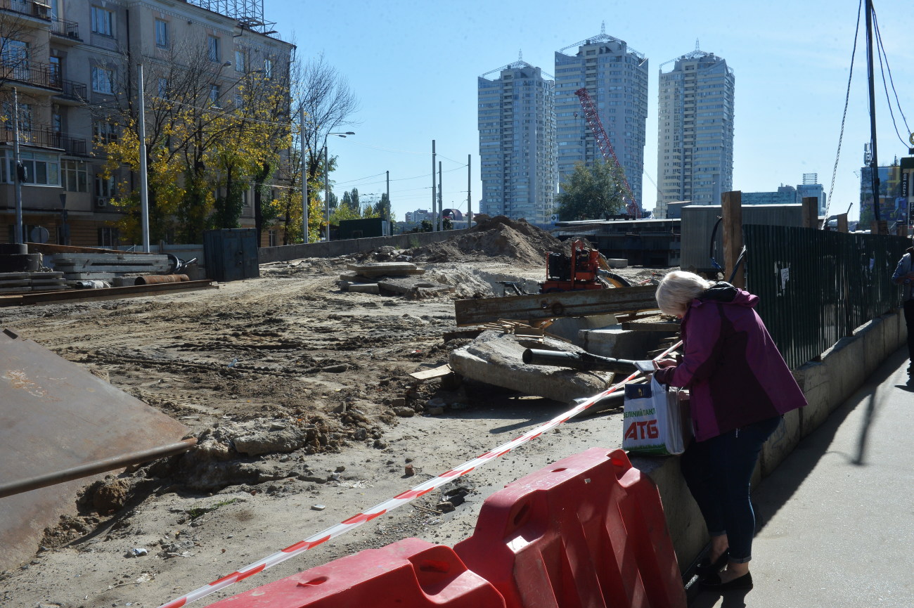 Ремонт Шулявского моста в Киеве: На месте не было замечено ни одного рабочего