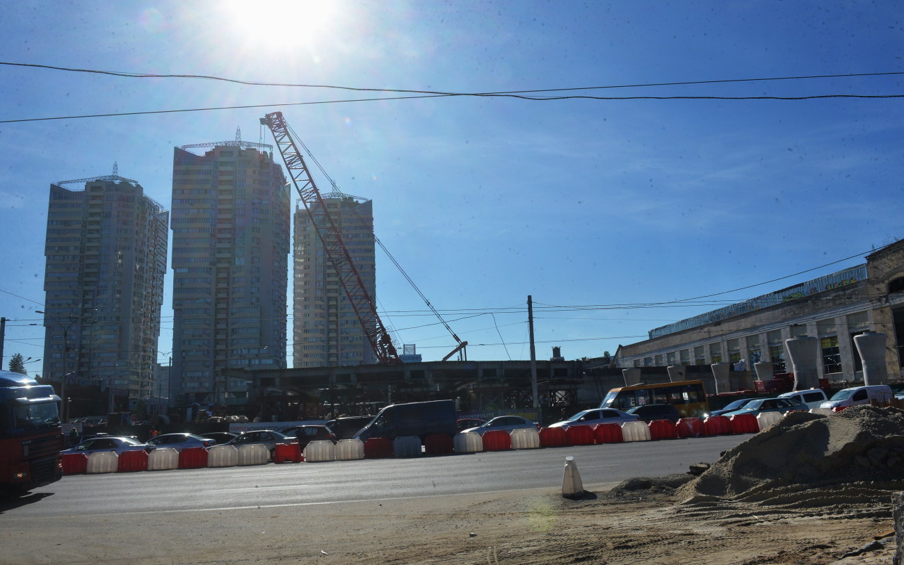 Ремонт Шулявского моста в Киеве: На месте не было замечено ни одного рабочего