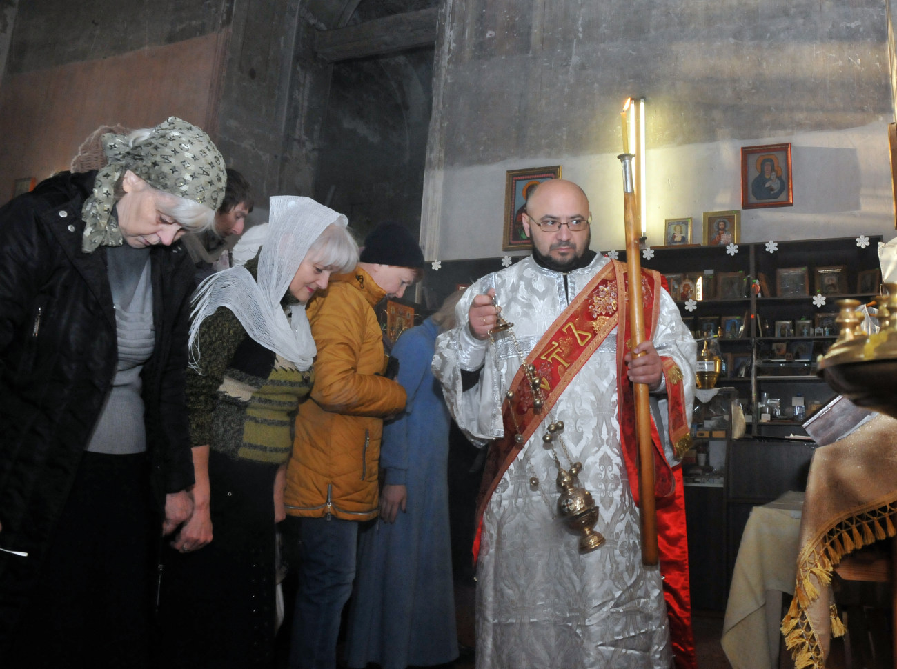 Рождественское богослужение в Храме Иоанна-Богослова в Харькове