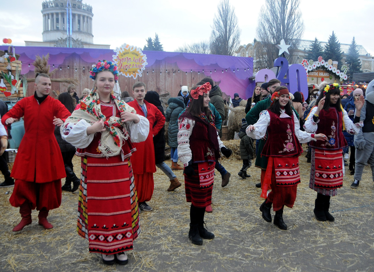 Киевляне отпраздновали Масленицу