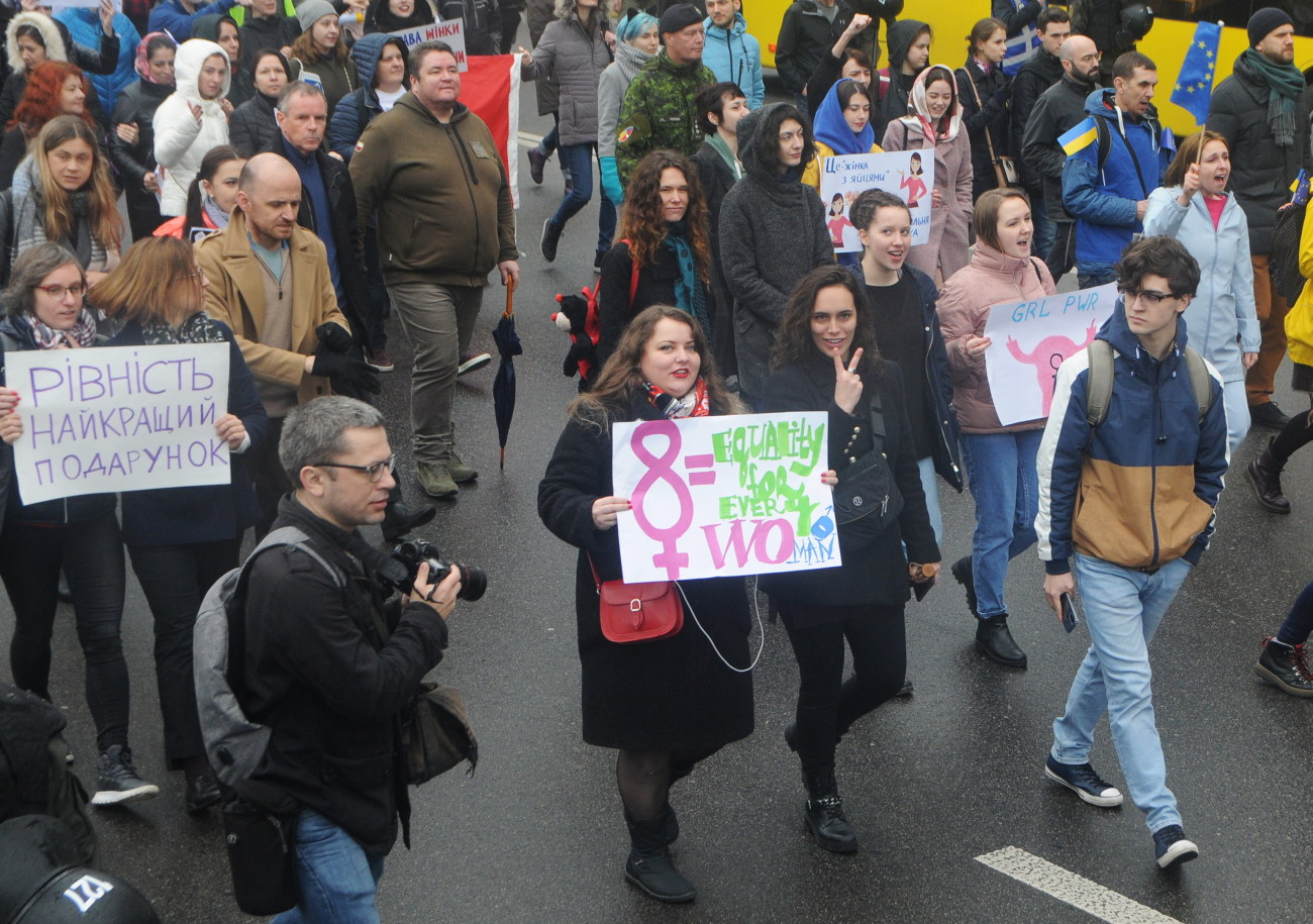 Марш женской солидарности в Киеве