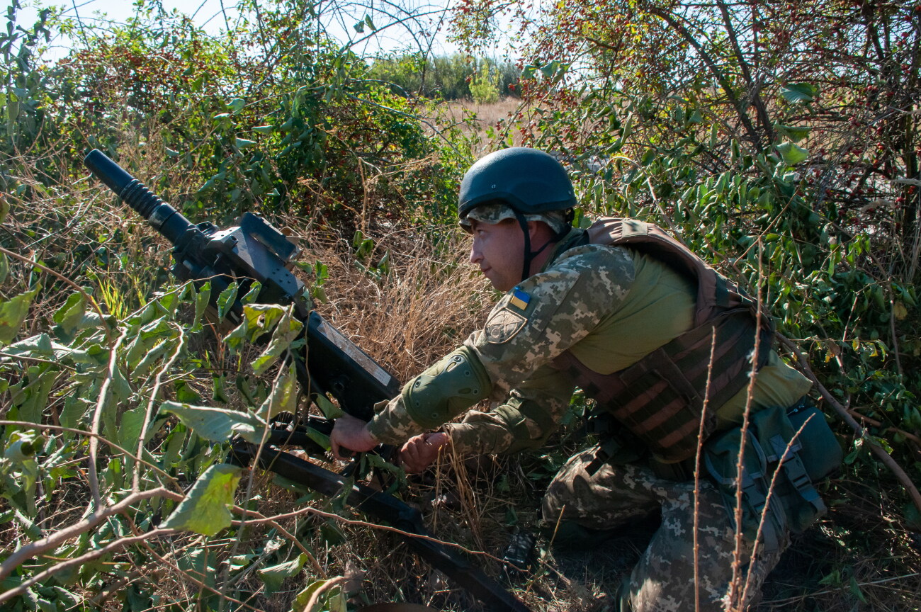 Под Харьковом состоялись батальонные тактические учения