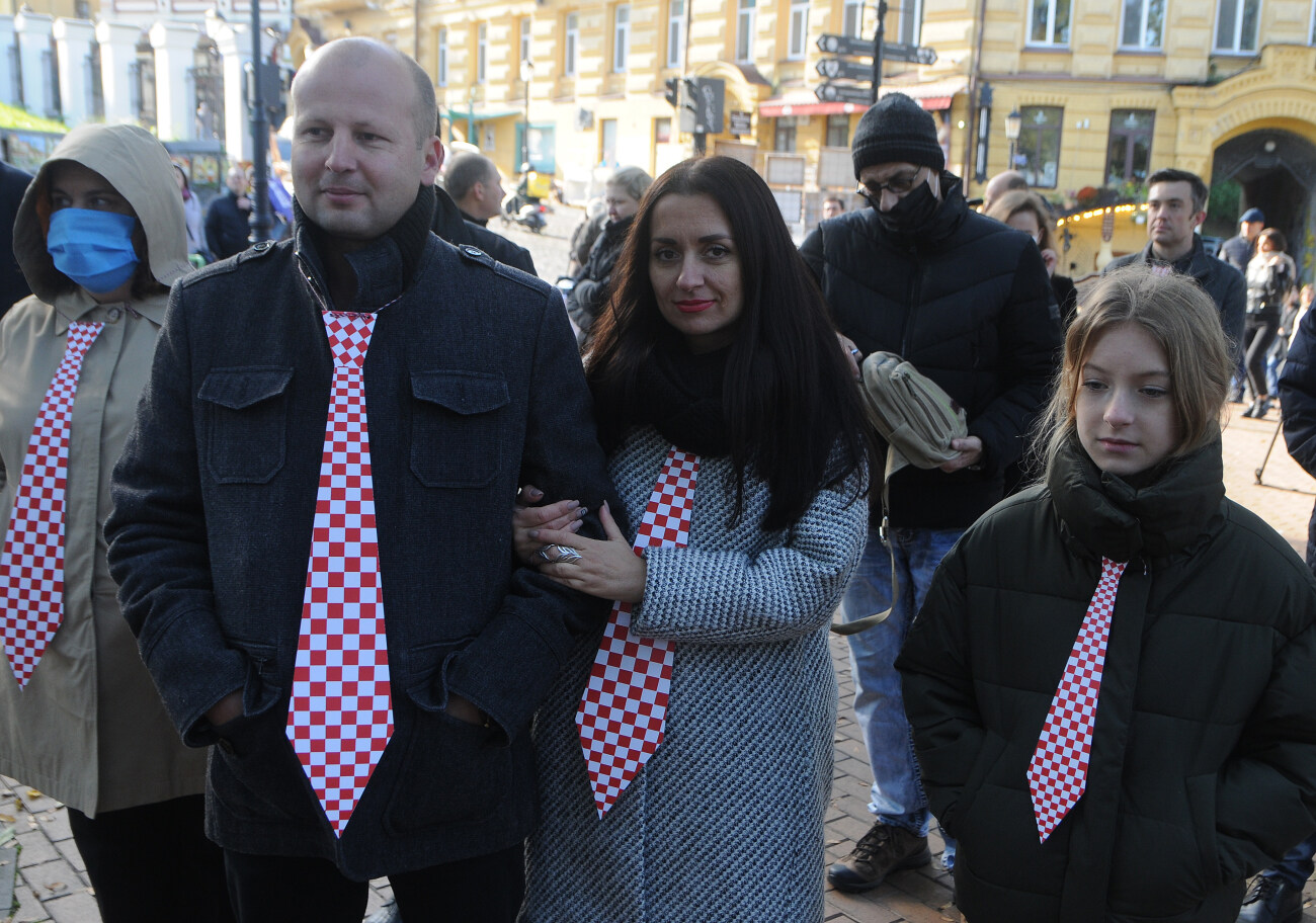 В Киеве впервые отметили День галстука