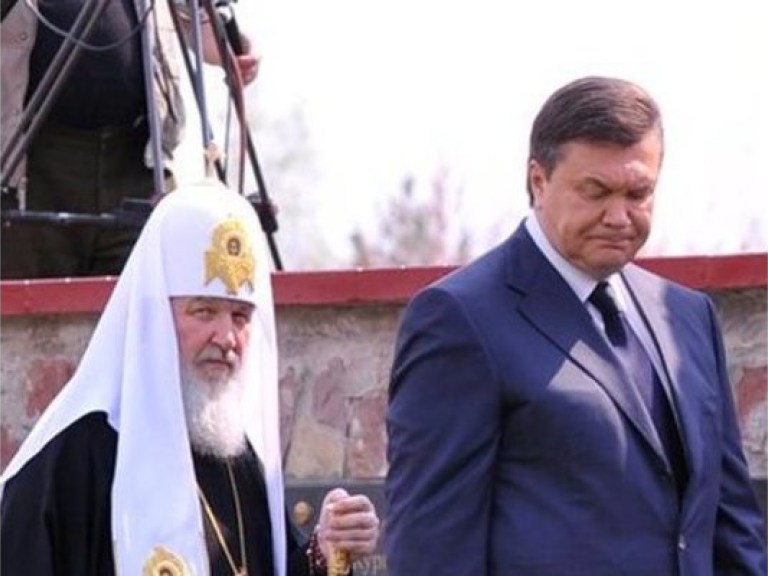 Янукович встретился с партиархом Кириллом в Крыму