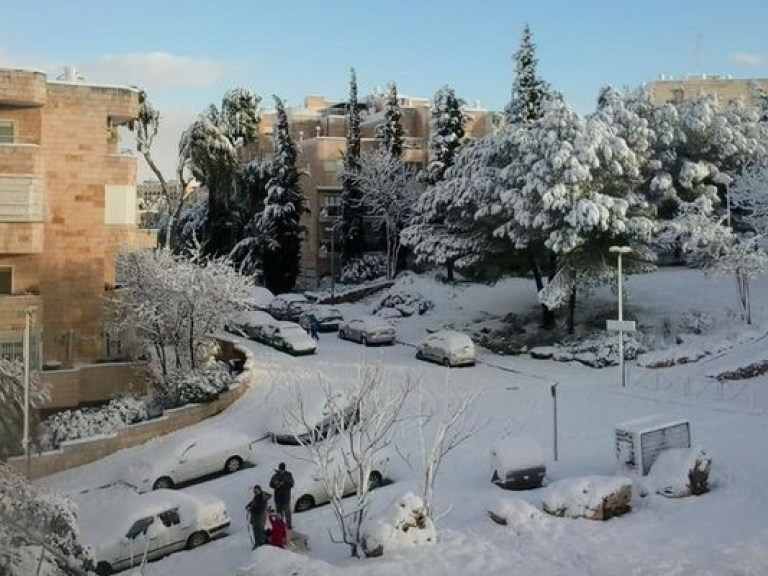 В Иерусалиме выпал снег (ФОТО)
