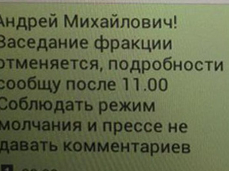 Депутатам прислали фальшивые смс об отмене заседания (ФОТО)