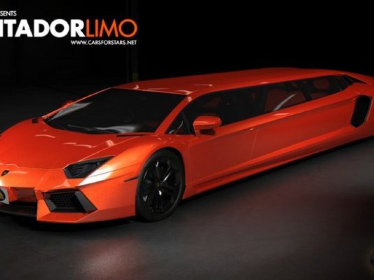 Суперкар Lamborghini Aventador превратили в роскошный лимузин (ФОТО, ВИДЕО)