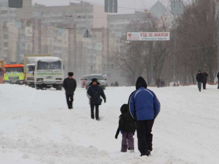 В столице царит белое безмолвие