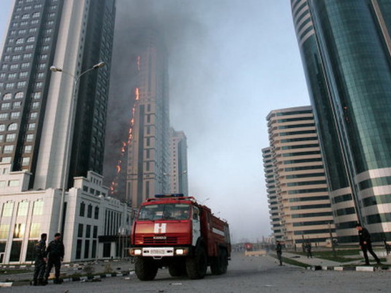 Пожар в Чечне тушили 8 часов