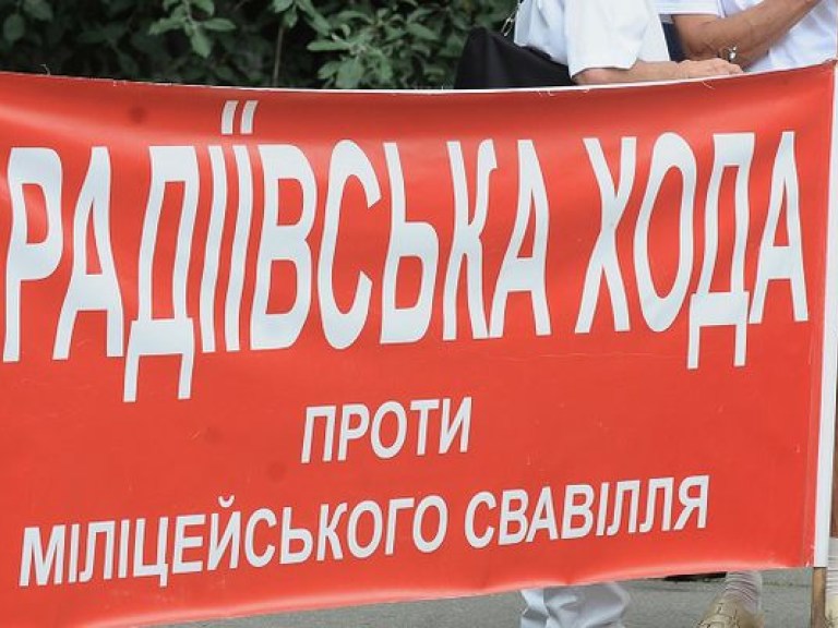На Майдане Независимости задержали шестерых участников Врадиевского шествия