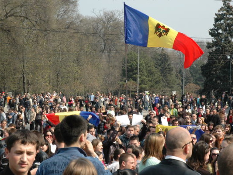 Молдавия: митинг против сближения с ЕС в Кишиневе