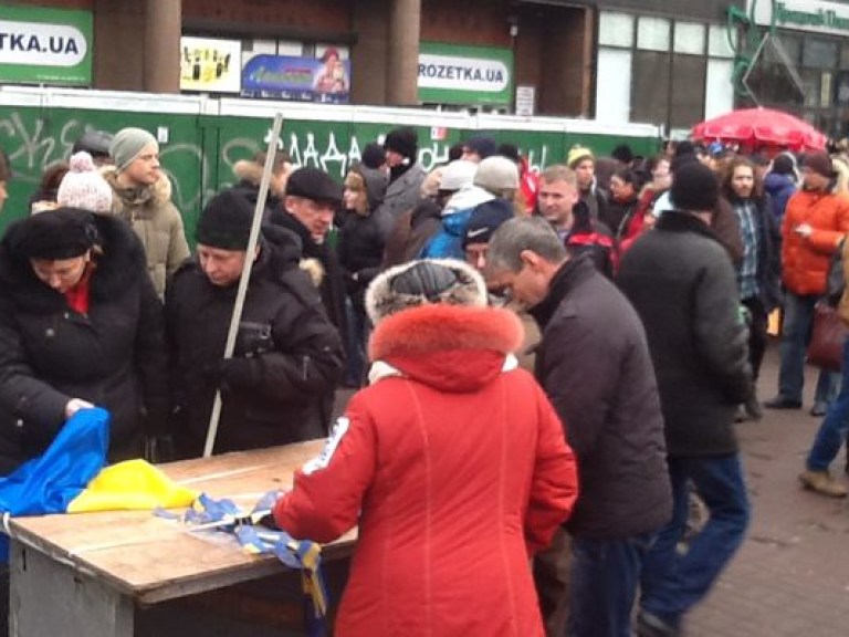 Станции метро на подходе к Майдану работают на пределе своих возможностей