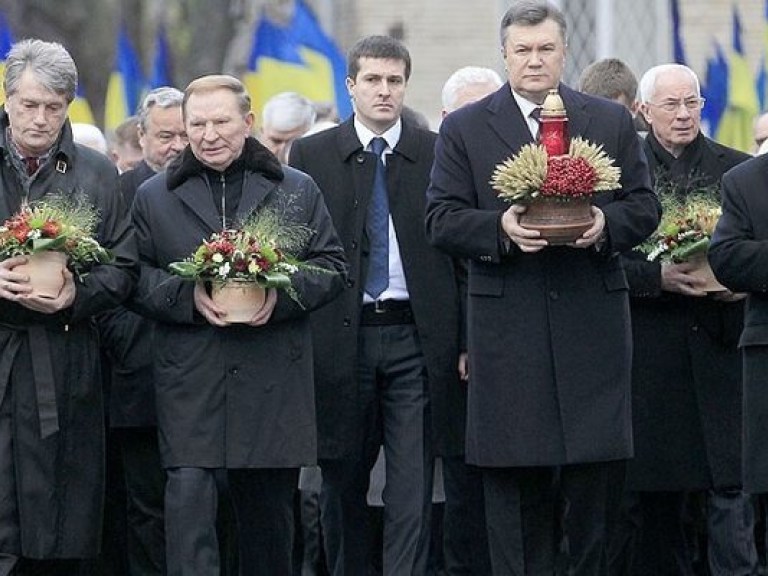 Украинские президенты принимают участие в благодарственном молебне