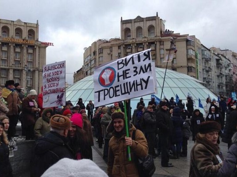 Киевляне просят власть защитить их от митингующих