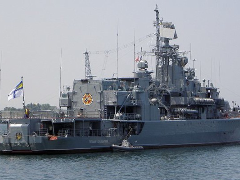 Флагман ВМС Украины «Гетман Сагайдачный» вошел в Черное море