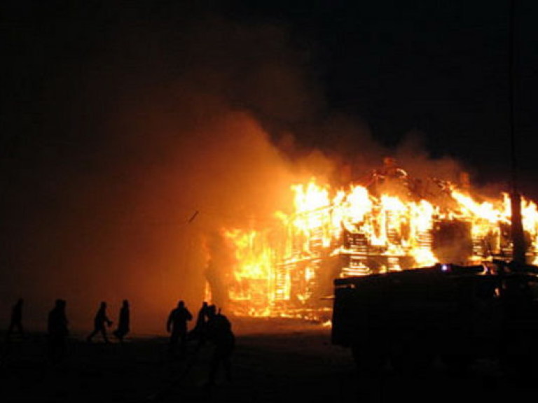 В Полтавской области горела школа