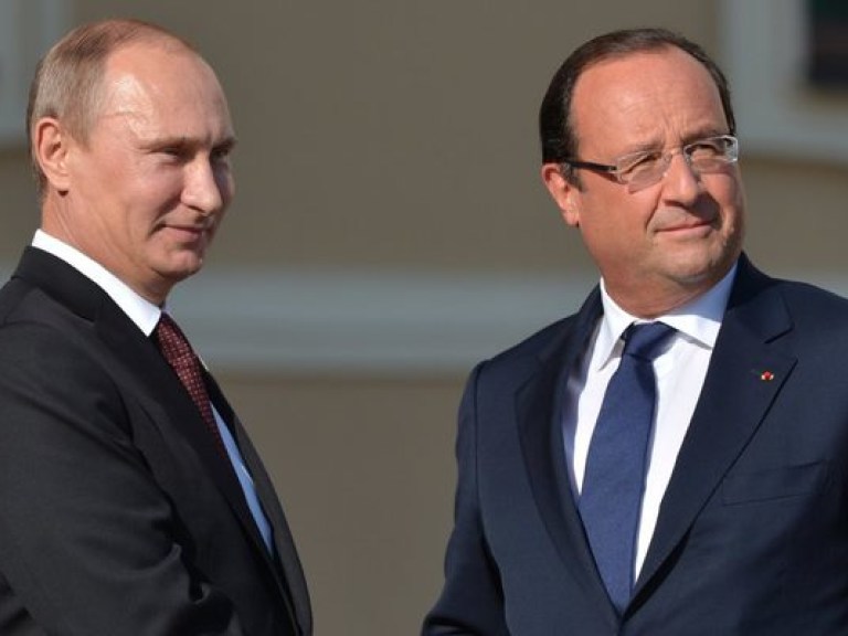 Путин намерен обсудить с Олландом украинский вопрос