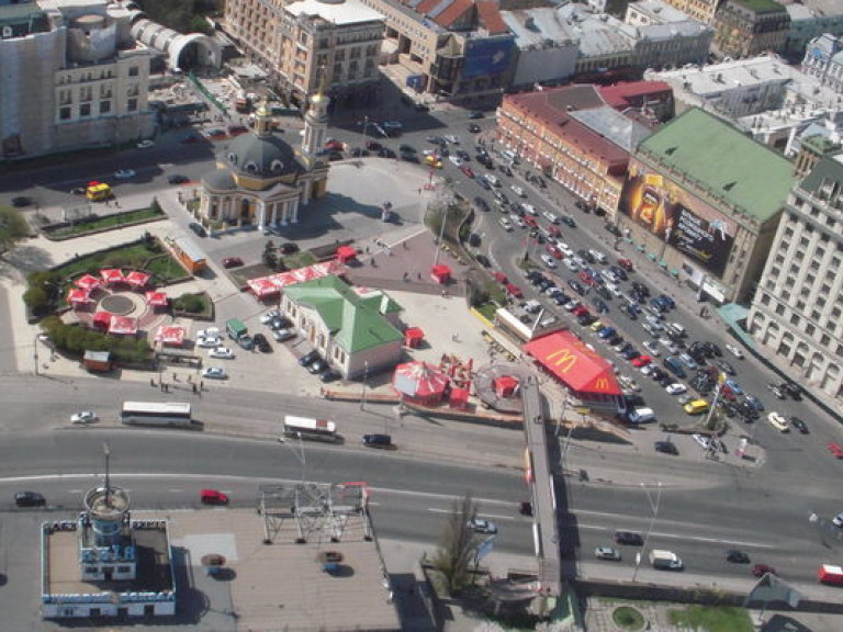В Киеве открыли транспортную развязку на Почтовой площади