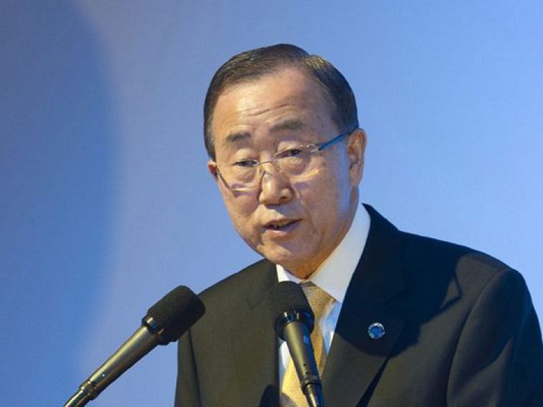 Генсек ООН выступил за продолжение политического диалога между Украиной и РФ относительно Донбасса