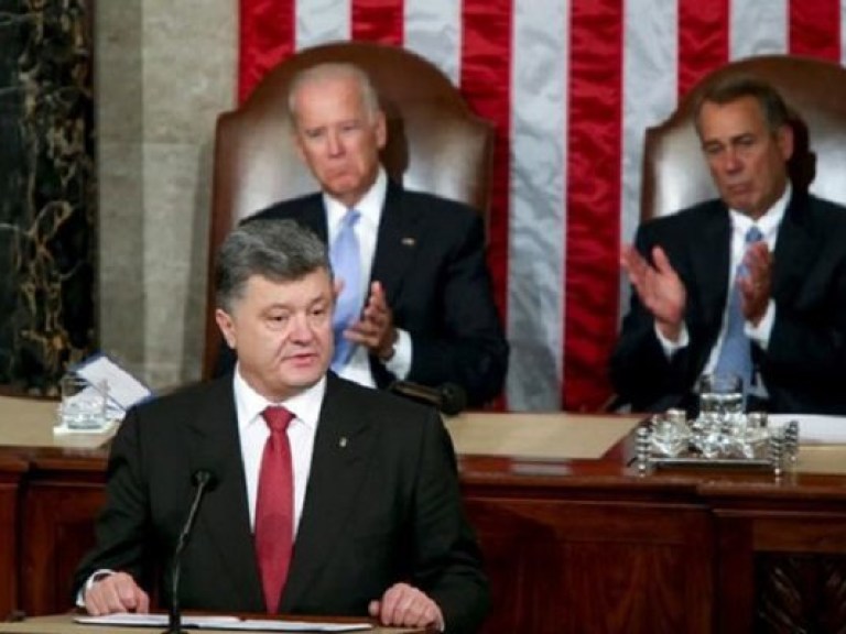 Порошенко призвал Конгресс США предоставить Украине особый статус партнера НАТО