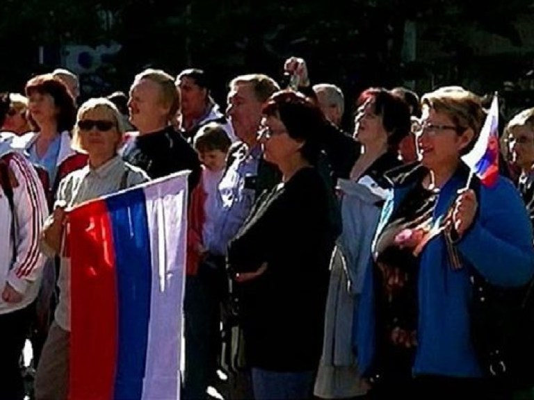 В Праге прошёл митинг против насилия в Донбассе (ВИДЕО)