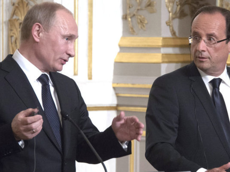 Олланд и Путин сегодня обсудят ситуацию в Украине