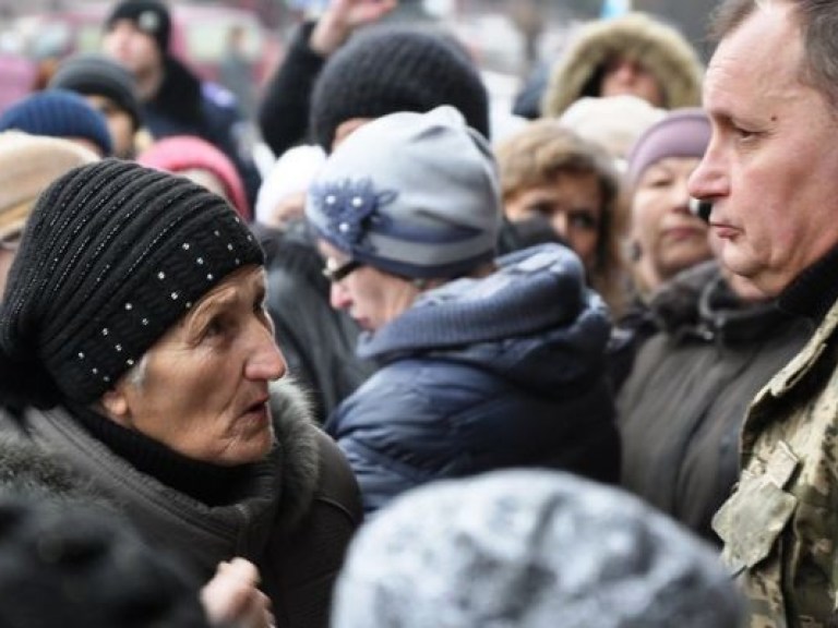 Жительницы Краматорска вышли на митинг против мобилизации (ВИДЕО)