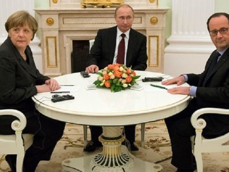 Переговоры между лидерами Германии, Франции и президентом РФ завершены