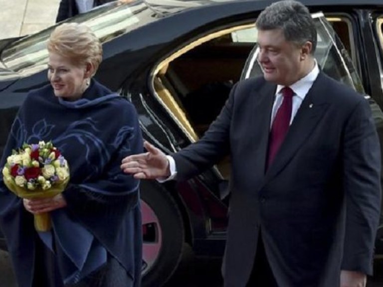 Порошенко и Грибаускайте обсудили помощь Украине и создание трансевропейского русскоязычного канала