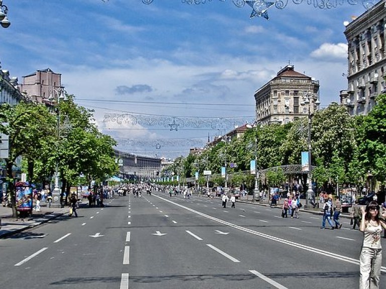 В центре Киева на выходных перекроют движение в связи с празднованием Дня Европы