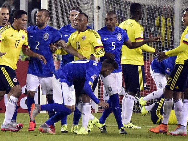 Бразилия &#8212; Колумбия 2:1 онлайн-трансляция матча