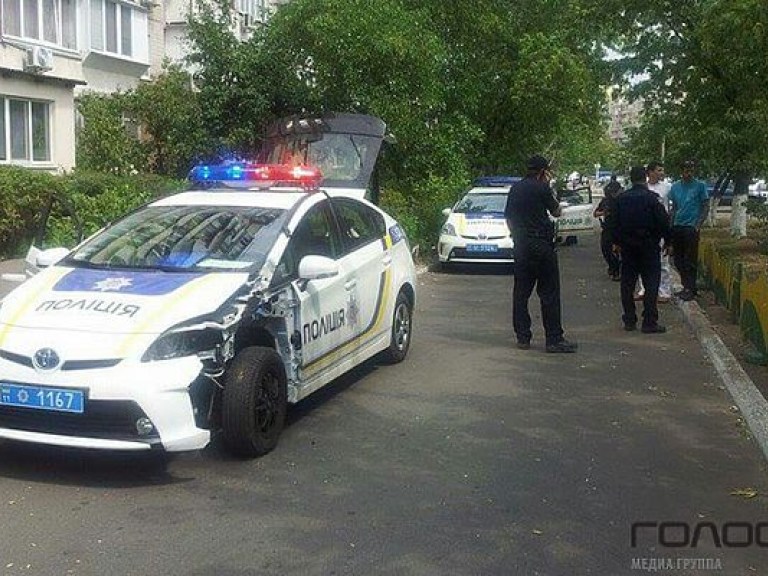 В новой патрульной полиции разбили еще одну машину (ФОТО)