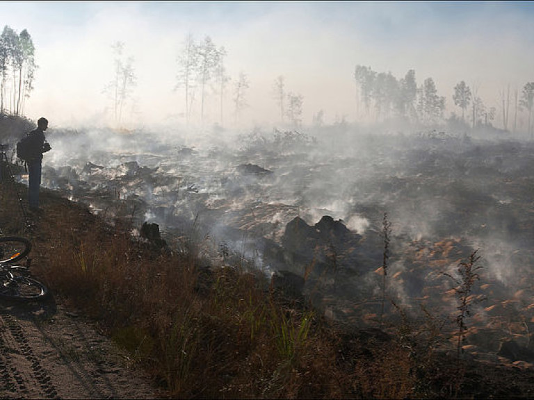 ГСЧС: В Ровенской области и возле Гостомеля продолжает тлеть торф