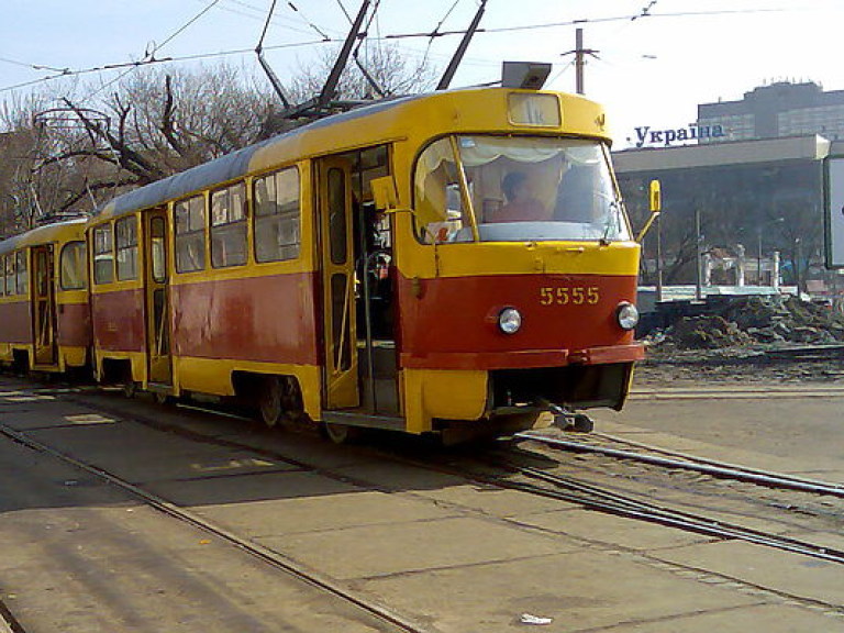 В Киеве изменился график движения трамваев