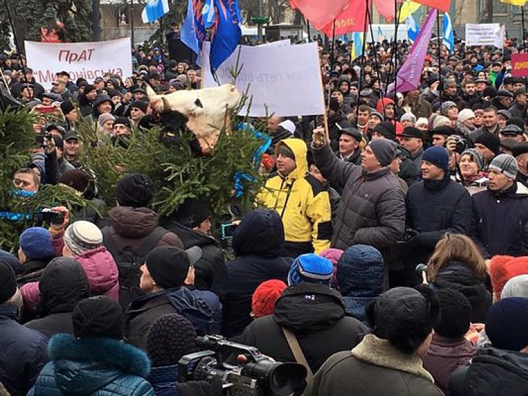 Под зданием парламента проходит масштабный митинг, охрана здания была усилена (ФОТО)