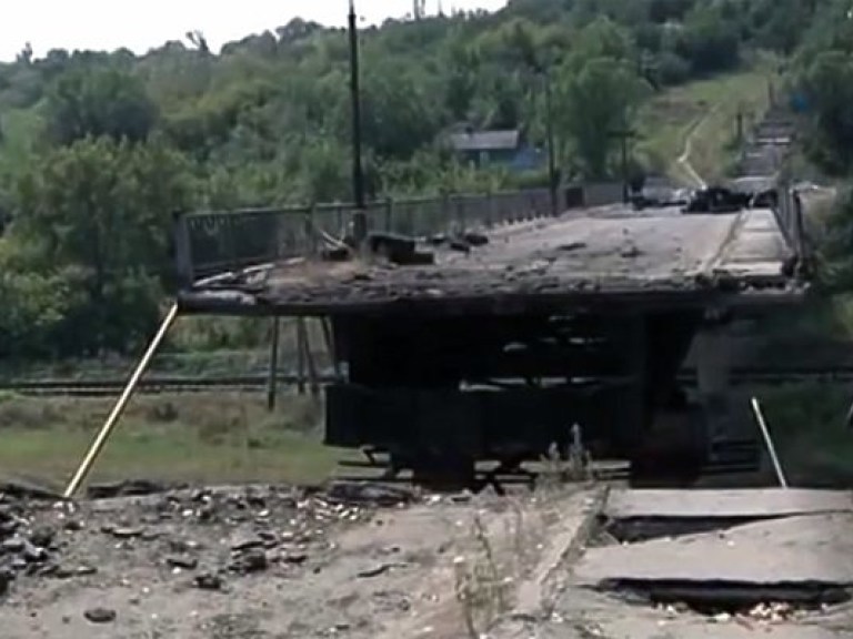 СБУ задержала диверсантов, подорвавших мост в Луганской области
