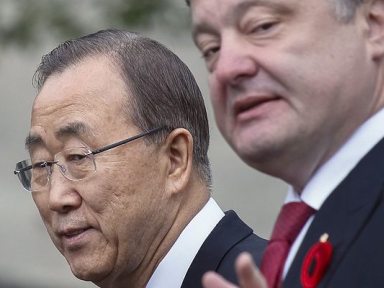 Порошенко призвал генсека ООН расследовать пытки украинцев в РФ