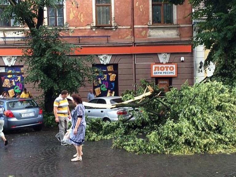 На Ужгород обрушился ураган (ФОТО)