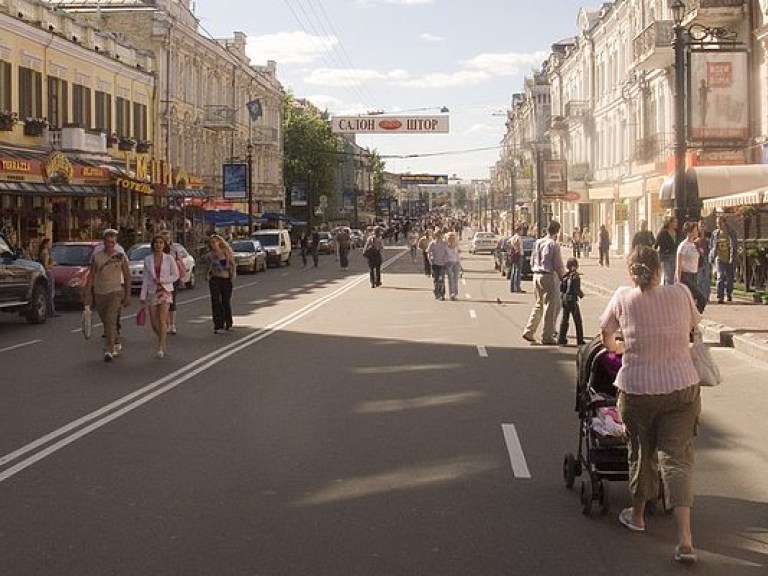 В Киеве улица Сагайдачного снова станет пешеходной (КАРТА)