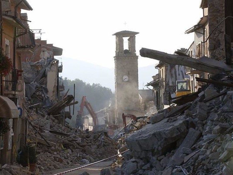 Итальянские спасатели продолжают спасать выживших после землетрясения животных (ВИДЕО)
