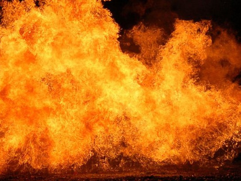 В Жeлтых Водах третьи сутки гасят пожар на стихийной свалке