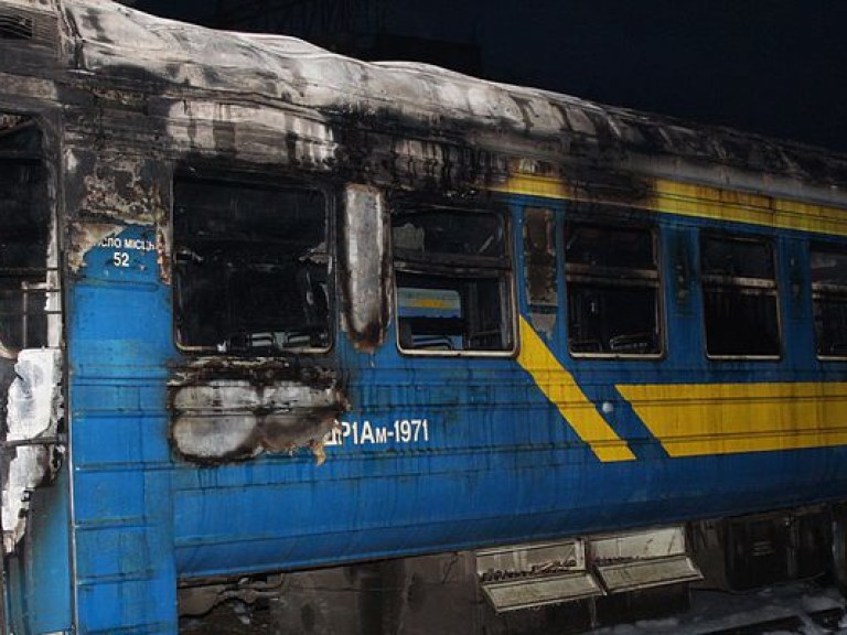 На территории тернопольского депо сгорел вагон поезда (ФОТО)