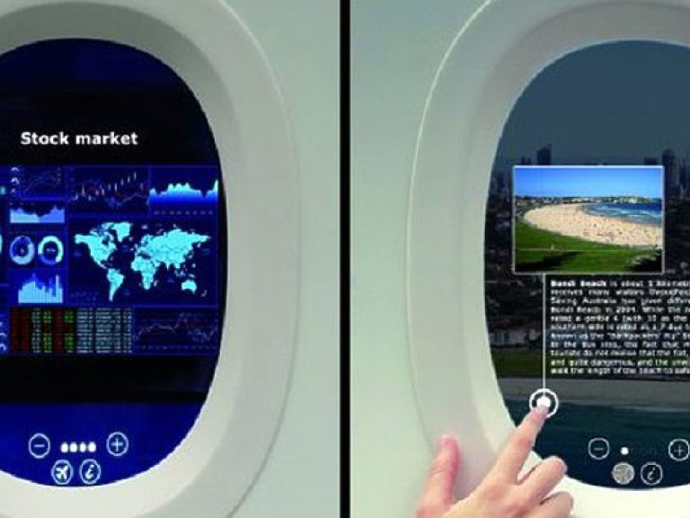 Инженеры предложили заменить стекла в иллюминаторах самолетов планшетами (ФОТО)