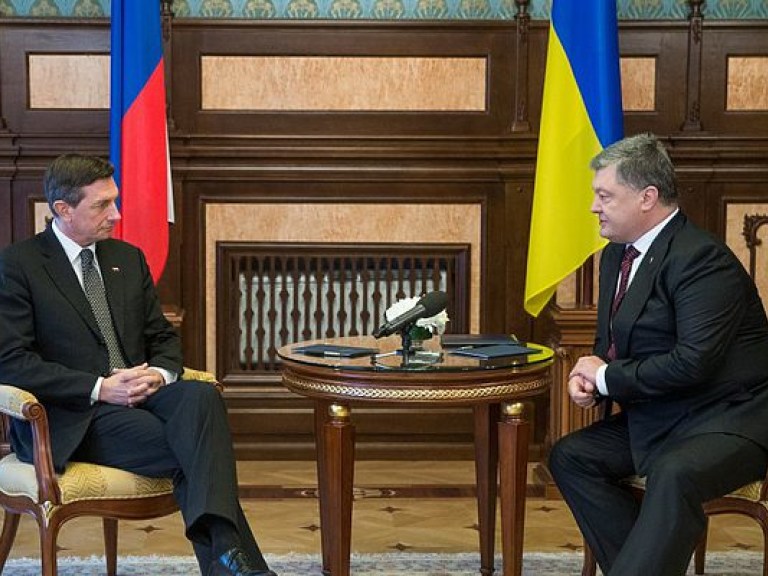 Порошенко поблагодарил  президента Словении за поддержку «безвиза» для Украины (ФОТО)
