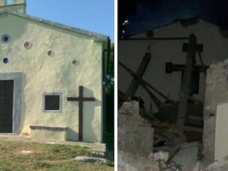 В Италии в результате взрыва газа разрушена старинная церковь, один человек травмирован