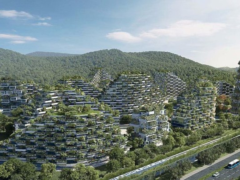 В Китае начали строить экологически чистый «город-лес» (ФОТО)