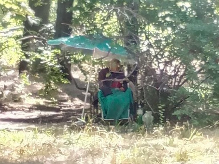В Одессе сын бросил пожилую мать в коляске под деревом (ФОТО)