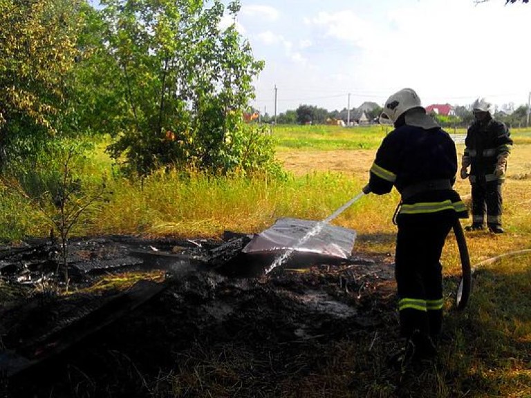 На Киевщине из-за неосторожного обращения с огнем горят мусор и трава (ФОТО)