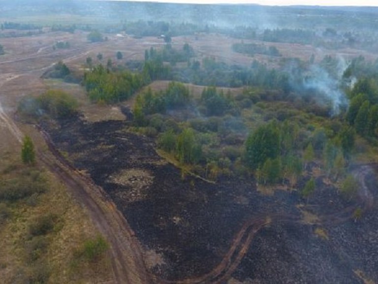 В Черкасской области объявили режим ЧС из-за пожара на торфяных полях (ФОТО)